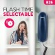 Beetel B26 Corded Slim Landline Phone,Ringer Volume Control,Wall/Desk Mountable,Ringer On/Off Switch,Clear Call Quality,Compact Design,Tone Pulse/Flash/Redial Function (Made in India) (Blue)(B26)