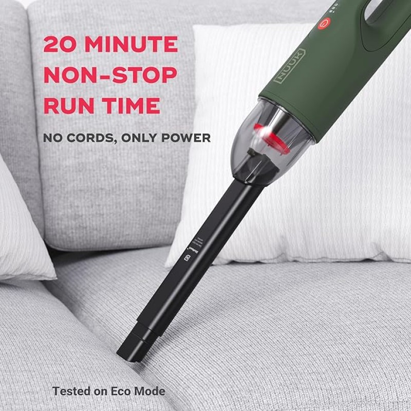 NUUK REN GO Cordless Car and Home Vacuum Cleaner | 2X More Suction, 11000 PA | 4-in-1 Functions with Air Blowing | 7 Attachments+Storage Bag | Dual Filtration with HEPA | BLDC Motor | 2 Suction Modes NUUK REN GO Cordless Car and Home Vacuum Cleaner | 2X More Suction, 11000 PA | 4-in-1 Functions with Air Blowing | 7 Attachments+Storage Bag | Dual Filtration with HEPA | BLDC Motor | 2 Suction Modes