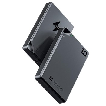 Portronics Boosty 10K 10000mAh 15W Wireless Magnetic Fast Charging Nano Powerbank, Metallic Finish, 20W Type C PD Output, Light Weight, Compatible with iPhone 12 Above, Other Qi Enabled Devices