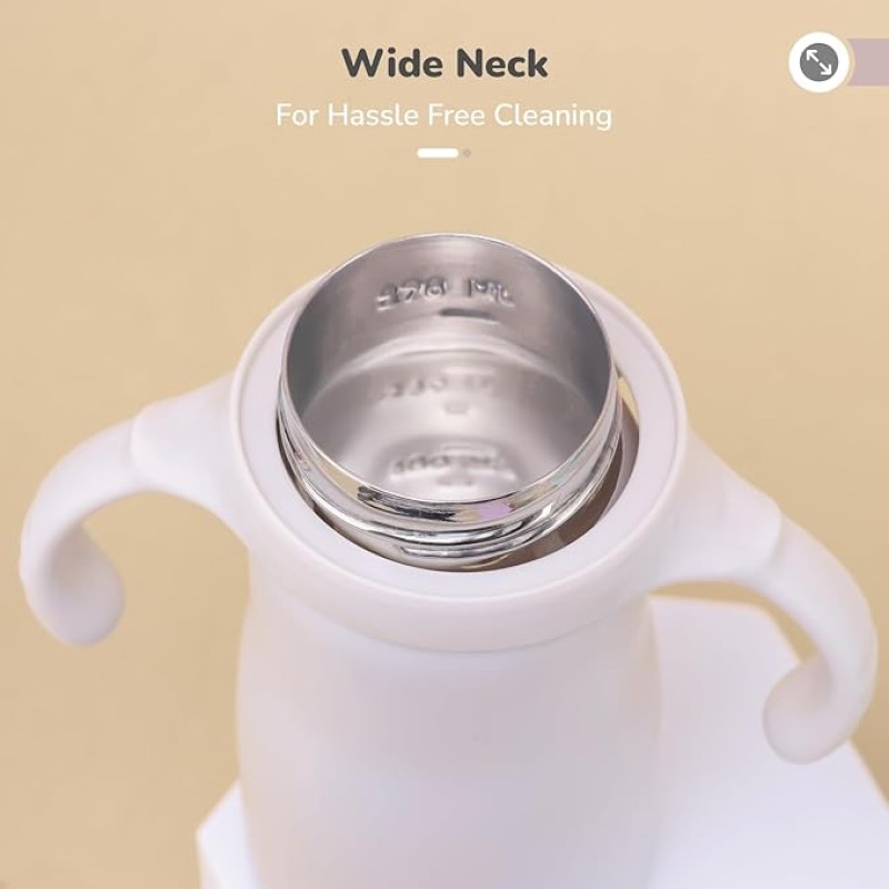 R for Rabbit Steebo Fusion Premium Stainless Steel Spout Cup for Baby, Leak & Spill Proof BPA Free Soft Silicone Straw Drinking Spout Sipper Bottle for Baby Boy & Girl of 6+ Months (270ml, Beige) R for Rabbit Steebo Fusion Premium Stainless Steel Spout Cup for Baby, Leak & Spill Proof BPA Free Soft Silicone Straw Drinking Spout Sipper Bottle for Baby Boy & Girl of 6+ Months (270ml, Beige)