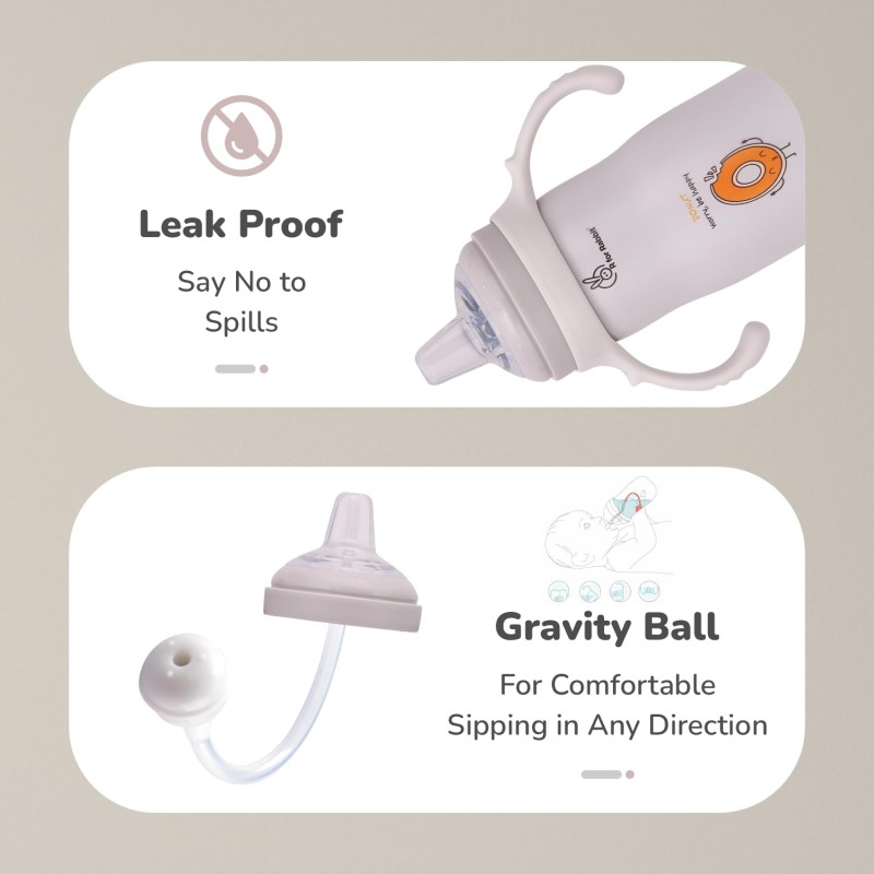 R for Rabbit Steebo Fusion Premium Stainless Steel Spout Cup for Baby, Leak & Spill Proof BPA Free Soft Silicone Straw Drinking Spout Sipper Bottle for Baby Boy & Girl of 6+ Months (270ml, Beige) R for Rabbit Steebo Fusion Premium Stainless Steel Spout Cup for Baby, Leak & Spill Proof BPA Free Soft Silicone Straw Drinking Spout Sipper Bottle for Baby Boy & Girl of 6+ Months (270ml, Beige)