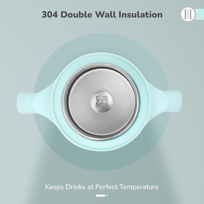 R for Rabbit Steebo Fusion Premium Stainless Steel Spout Cup for Baby, Leak & Spill Proof BPA Free Soft Silicone Straw Drinking Spout Sipper Bottle for Baby Boy & Girl of 6+ Months (270ml, Lake Blue) R for Rabbit Steebo Fusion Premium Stainless Steel Spout Cup for Baby, Leak & Spill Proof BPA Free Soft Silicone Straw Drinking Spout Sipper Bottle for Baby Boy & Girl of 6+ Months (270ml, Lake Blue)