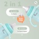 R for Rabbit Steebo Fusion Premium Stainless Steel Spout Cup for Baby, Leak & Spill Proof BPA Free Soft Silicone Straw Drinking Spout Sipper Bottle for Baby Boy & Girl of 6+ Months (270ml, Lake Blue)