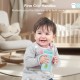 R for Rabbit Steebo Fusion Premium Stainless Steel Spout Cup for Baby, Leak & Spill Proof BPA Free Soft Silicone Straw Drinking Spout Sipper Bottle for Baby Boy & Girl of 6+ Months (270ml, Lake Blue)