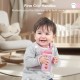 R for Rabbit Steebo Tiny Tales Premium Stainless Steel Straw Sipper for Baby, Leak & Spill Proof BPA Free Soft Silicone Straw Drinking Sipper Bottle for Baby Boy & Girl of 6+ Months (270ml, Pink)