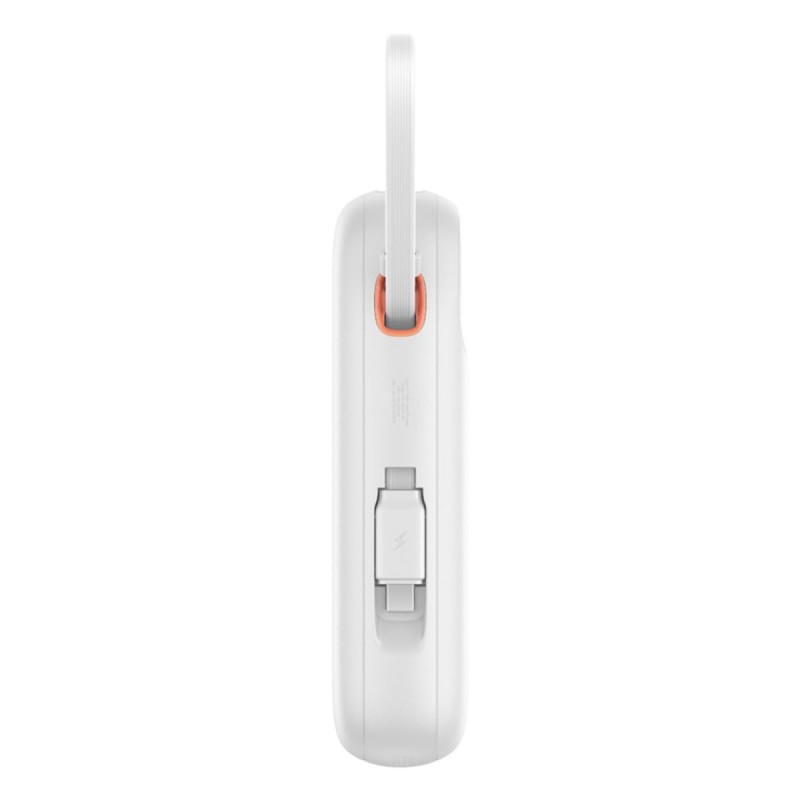 (Refurbished) Baseus QPow 2 Digital Display Fast-Charging Power Bank with 2 Built-in Type-C Cable 20000mAh 30W Moon White (Refurbished) Baseus QPow 2 Digital Display Fast-Charging Power Bank with 2 Built-in Type-C Cable 20000mAh 30W Moon White