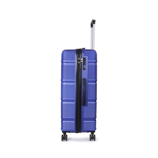 Spacewalk Gloster Hard Luggage Set of 3, 57 cm, 67 cm & 77 cm, 8 Wheels, Blue