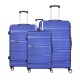 Spacewalk Gloster Hard Luggage Set of 3, 57 cm, 67 cm & 77 cm, 8 Wheels, Blue