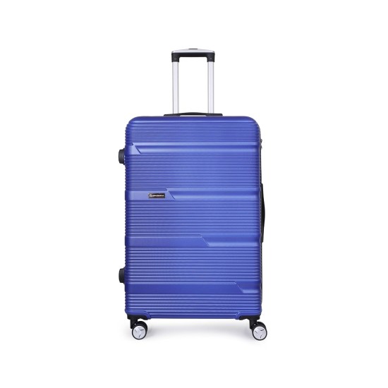 Spacewalk Gloster Hard Luggage, 77 cm, 8 Wheels, 3 Years Warranty, Blue