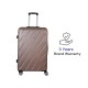 Spacewalk Stylux Hard Luggage, 77 cm, 8 Wheels, 3 Year Warranty, Brown