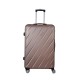 Spacewalk Stylux Hard Luggage, 77 cm, 8 Wheels, 3 Year Warranty, Brown