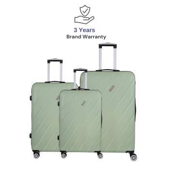 SPACEWALK STYLUX Hard Case ABS Luggage, SET OF 3 (S, M, L), 8 Spinner Wheels, TSA Lock, Anti-Theft Zip, Lightweight & Durable, 3-Year Warranty, Made in India SPACEWALK STYLUX Hard Case ABS Luggage, SET OF 3 (S, M, L), 8 Spinner Wheels, TSA Lock, Anti-Theft Zip, Lightweight & Durable, 3-Year Warranty, Made in India