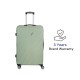 Spacewalk Stylux Hard Luggage, 77 cm, 8 Wheels, 3 Year Warranty, Pista Green