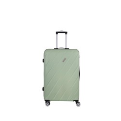 Spacewalk Stylux Hard Luggage, 57 cm, 8 Wheels, 3 Year Warranty, Pista Green