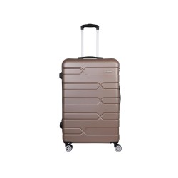 Spacewalk Tokyo Hard Luggage, 67 cm, 8 Wheels, 3 Year Warranty, Brown