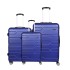 Spacewalk Tokyo Hard Luggage Set of 3, 57 cm, 67 cm & 77 cm, 8 Wheels, 3 Year Warranty, Blue