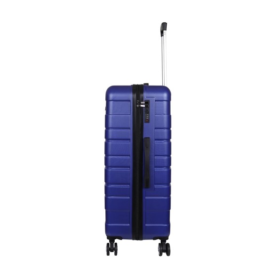 Spacewalk Tokyo Hard Luggage Set of 3, 57 cm, 67 cm & 77 cm, 8 Wheels, 3 Year Warranty, Blue