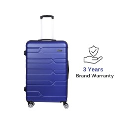 Spacewalk Tokyo Hard Luggage, 77 cm, 8 Wheels, 3 Year Warranty, Blue