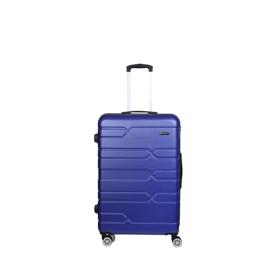 Spacewalk Tokyo ABS Hard Luggage, 57 cm, 8 Wheels, 3 Year Warranty, Blue