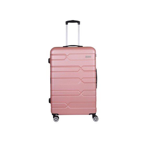 Spacewalk Tokyo Hard Luggage, 67 cm, 8 Wheels, 3 Year Warranty, Pink