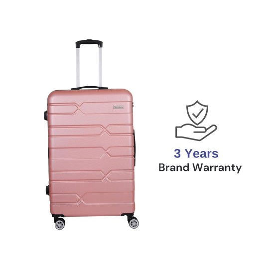 Spacewalk Tokyo Hard Luggage, 67 cm, 8 Wheels, 3 Year Warranty, Pink