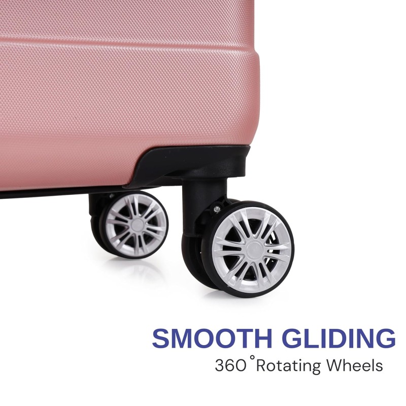 SPACEWALK TOKYO Hard Luggage, 76L, MEDIUM, Smooth 8 Spinner Wheels, Durable Hard Case ABS Material, Anti-Theft Zip, TSA Lock, Lightweight, Ergonomic Telescopic Handle, 3-Year Warranty SPACEWALK TOKYO Hard Luggage, 76L, MEDIUM, Smooth 8 Spinner Wheels, Durable Hard Case ABS Material, Anti-Theft Zip, TSA Lock, Lightweight, Ergonomic Telescopic Handle, 3-Year Warranty