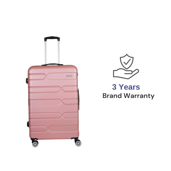 Spacewalk Tokyo Hard Luggage, 57 cm, 8 Wheels, 3 Year Warranty, Pink