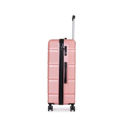 SPACEWALK GLOSTER Hard Case ABS Luggage, 107L, LARGE, 8 Spinner Wheels, TSA Lock, Anti-Theft Zip, Lightweight & Durable, 3-Year Warranty, Made in India