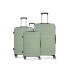 Spacewalk Gloster Hard Luggage Set of 3, 57 cm, 67 cm & 77 cm, 8 Wheels, 3 Year Warranty, Pista Green