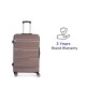 Spacewalk Gloster Hard Luggage, 67 cm, 8 Wheels, 3 Year Warranty, Brown