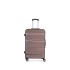 Spacewalk Gloster Hard Luggage, 57 cm, 8 Wheels, 3 Year Warranty, Brown