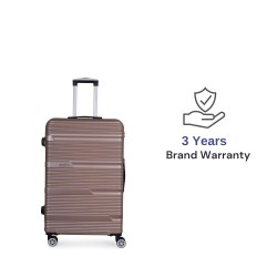 SPACEWALK GLOSTER Hard Case ABS Luggage, SMALL, 50L, 8 Spinner Wheels, TSA Lock, Anti-Theft Zip, Lightweight & Durable, 3-Year Warranty, Made in India