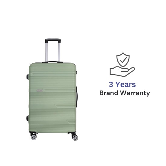 Spacewalk Gloster Hard Luggage, 57 cm, 8 Wheels, 3 Year Warranty, Pista Green