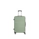 Spacewalk Gloster Hard Luggage, 57 cm, 8 Wheels, 3 Year Warranty, Pista Green