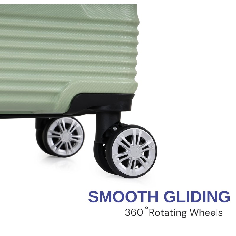 SPACEWALK GLOSTER Hard Case ABS Luggage, SMALL, 50L, 8 Spinner Wheels, TSA Lock, Anti-Theft Zip, Lightweight & Durable, 3-Year Warranty, Made in India SPACEWALK GLOSTER Hard Case ABS Luggage, SMALL, 50L, 8 Spinner Wheels, TSA Lock, Anti-Theft Zip, Lightweight & Durable, 3-Year Warranty, Made in India