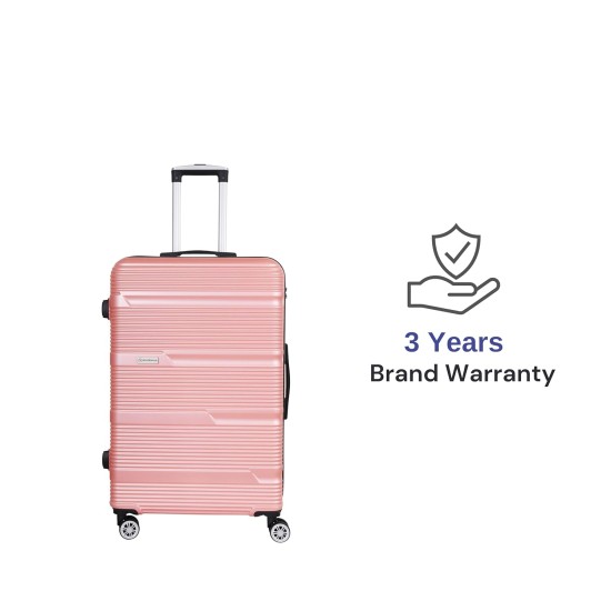 Spacewalk Gloster Hard Luggage, 57 cm, 8 Wheels, 3 Year Warranty, Pink