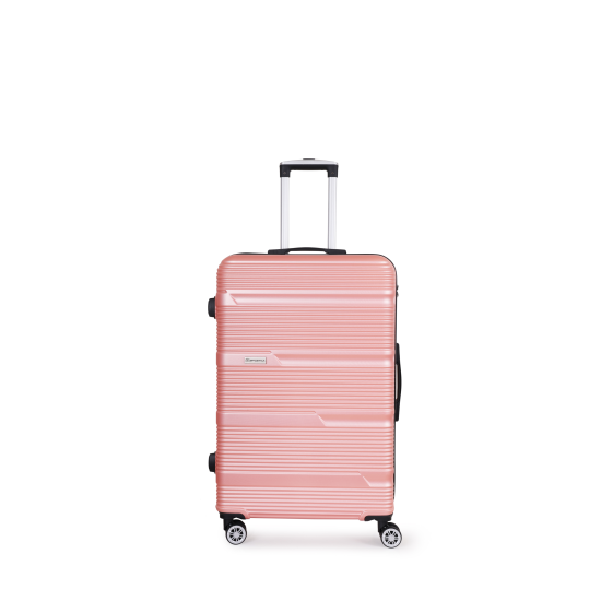 SPACEWALK GLOSTER Hard Case ABS Luggage, SMALL, 50L, 8 Spinner Wheels, TSA Lock, Anti-Theft Zip, Lightweight & Durable, 3-Year Warranty, Made in India