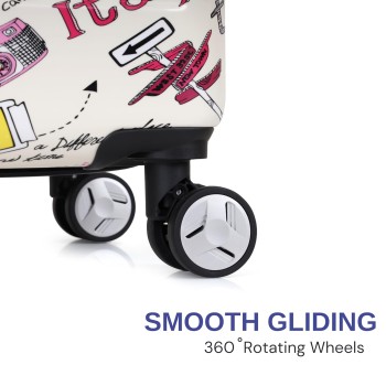 Spacewalk Cadillac Special Edition PC + ABS Luggage Set of 3, 8 Wheels, 3 Year Warranty Spacewalk Cadillac Special Edition PC + ABS Luggage Set of 3, 8 Wheels, 3 Year Warranty