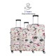 Spacewalk Cadillac Special Edition PC + ABS Luggage Set of 3, 8 Wheels, 3 Year Warranty