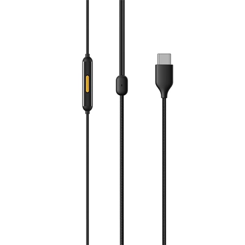 realme Buds 3 Wired in Ear Earphone with Type-C Jack,in-line Microphone, 9mm Drivers, Intigrated Controls (Black)