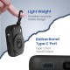 Portronics Power Shutter 10000mAh 15W Magnetic Wireless Fast Charging Powerbank with in-Built Type C & 8 Pin Cable, 22.5W Type C PD Output, Type C Bidirectional Port, LED Display (Black)