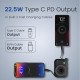 Portronics Power Shutter 10000mAh 15W Magnetic Wireless Fast Charging Powerbank with in-Built Type C & 8 Pin Cable, 22.5W Type C PD Output, Type C Bidirectional Port, LED Display (Black)