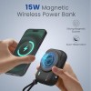 Portronics Power Shutter 10000mAh 15W Magnetic Wireless Fast Charging Powerbank with in-Built Type C & 8 Pin Cable, 22.5W Type C PD Output, Type C Bidirectional Port, LED Display (Black) Portronics Power Shutter 10000mAh 15W Magnetic Wireless Fast Charging Powerbank with in-Built Type C & 8 Pin Cable, 22.5W Type C PD Output, Type C Bidirectional Port, LED Display (Black)