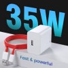 Portronics 35W Adapto 35A USB-A Fast Charging Adaptor with 1M Charging Cable, Support VOOC Charging /WARP Charging /Dash Charging Portronics 35W Adapto 35A USB-A Fast Charging Adaptor with 1M Charging Cable, Support VOOC Charging /WARP Charging /Dash Charging