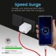 Portronics 35W Adapto 35A USB-A Fast Charging Adaptor with 1M Charging Cable, Support VOOC Charging /WARP Charging /Dash Charging