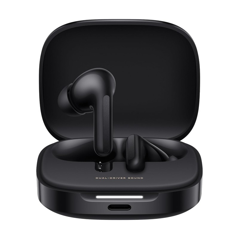 (Refurbished) Redmi Buds 6, Dual Driver TWS in Ear Earbuds, 49dB Hybrid Active Noise Cancellation, Spatial Audio, Dual Device Connection, Quad Mic AI ENC, 42 Hrs Playtime, Custom EQ, Wireless Earbuds (Black) (Refurbished) Redmi Buds 6, Dual Driver TWS in Ear Earbuds, 49dB Hybrid Active Noise Cancellation, Spatial Audio, Dual Device Connection, Quad Mic AI ENC, 42 Hrs Playtime, Custom EQ, Wireless Earbuds (Black)