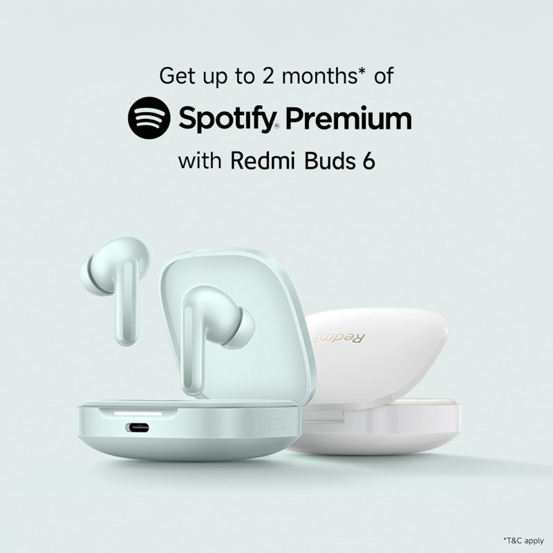 (Refurbished) Redmi Buds 6, Dual Driver TWS in Ear Earbuds, 49dB Hybrid Active Noise Cancellation, Spatial Audio, Dual Device Connection, Quad Mic AI ENC, 42 Hrs Playtime, Custom EQ, Wireless Earbuds (Black) (Refurbished) Redmi Buds 6, Dual Driver TWS in Ear Earbuds, 49dB Hybrid Active Noise Cancellation, Spatial Audio, Dual Device Connection, Quad Mic AI ENC, 42 Hrs Playtime, Custom EQ, Wireless Earbuds (Black)