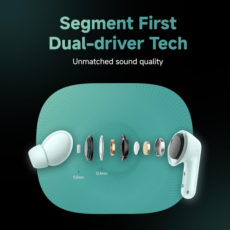 (Refurbished) Redmi Buds 6, Dual Driver TWS in Ear Earbuds, 49dB Hybrid Active Noise Cancellation, Spatial Audio, Dual Device Connection, Quad Mic AI ENC, 42 Hrs Playtime, Custom EQ, Wireless Earbuds (Black) (Refurbished) Redmi Buds 6, Dual Driver TWS in Ear Earbuds, 49dB Hybrid Active Noise Cancellation, Spatial Audio, Dual Device Connection, Quad Mic AI ENC, 42 Hrs Playtime, Custom EQ, Wireless Earbuds (Black)
