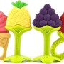 EpiskeyTeething Baby Chew Toys, BPA-Free Baby Teething Toy for Babies 0-6 Months. Natural Organic Freezer Safe Specialized Teether Toys for Toddlers, Relief Gingival Pain (3D TEETHER)