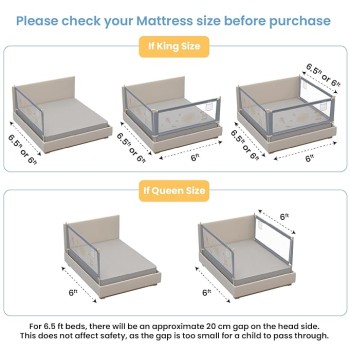 Cherilo Baby Bed Rail Guard for Baby Safety & Toddler Safety, 180cm X 73cm, Foldable & Portable, Height Adjustable & Collapsible Bed Rail Barrier, Single Bed Side Rails for Baby, (Pack of 1) Cherilo Baby Bed Rail Guard for Baby Safety & Toddler Safety, 180cm X 73cm, Foldable & Portable, Height Adjustable & Collapsible Bed Rail Barrier, Single Bed Side Rails for Baby, (Pack of 1)